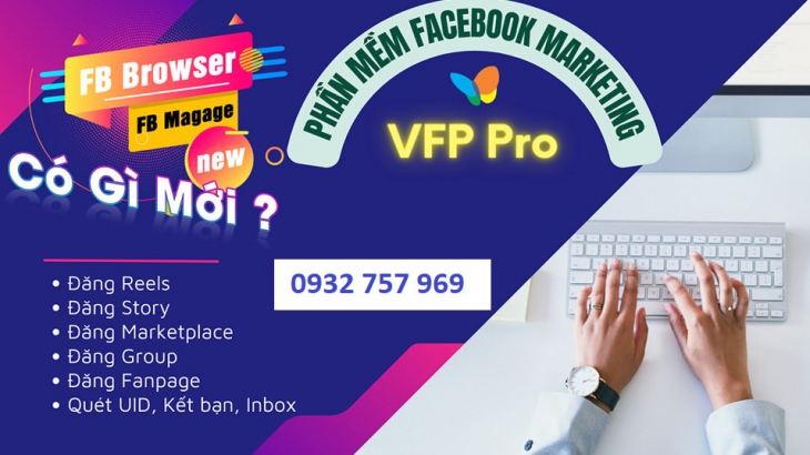 Phần Mềm VFP Facebook( Đăng Bài Nhóm,Fanpage,Nuôi Nick...)
