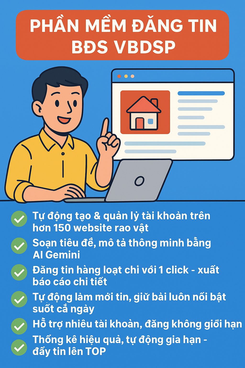 &nbsp;Giải Ph&aacute;p Đăng Tin Bất Động Sản Tự Động Với VBDSP